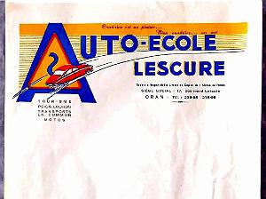 xORAN - Auto-Ecole Lescure - 19 Bd Lescure - Papier En-Tete